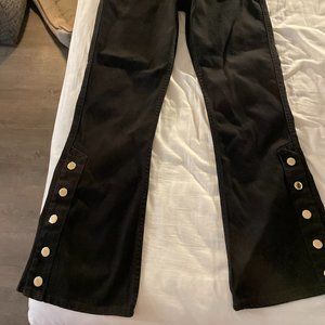 Sandro wide leg jeans w/gold hardware NWT